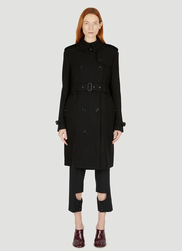 商品Burberry|Cape Back Coat in Black,价格¥11777,第1张图片