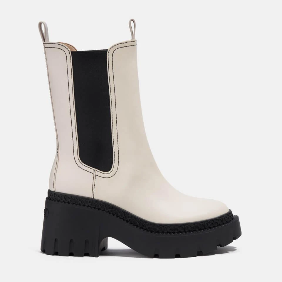 商品Coach|COACH ALEXA LEATHER HEELED CHELSEA BOOTS,价格¥862,第1张图片