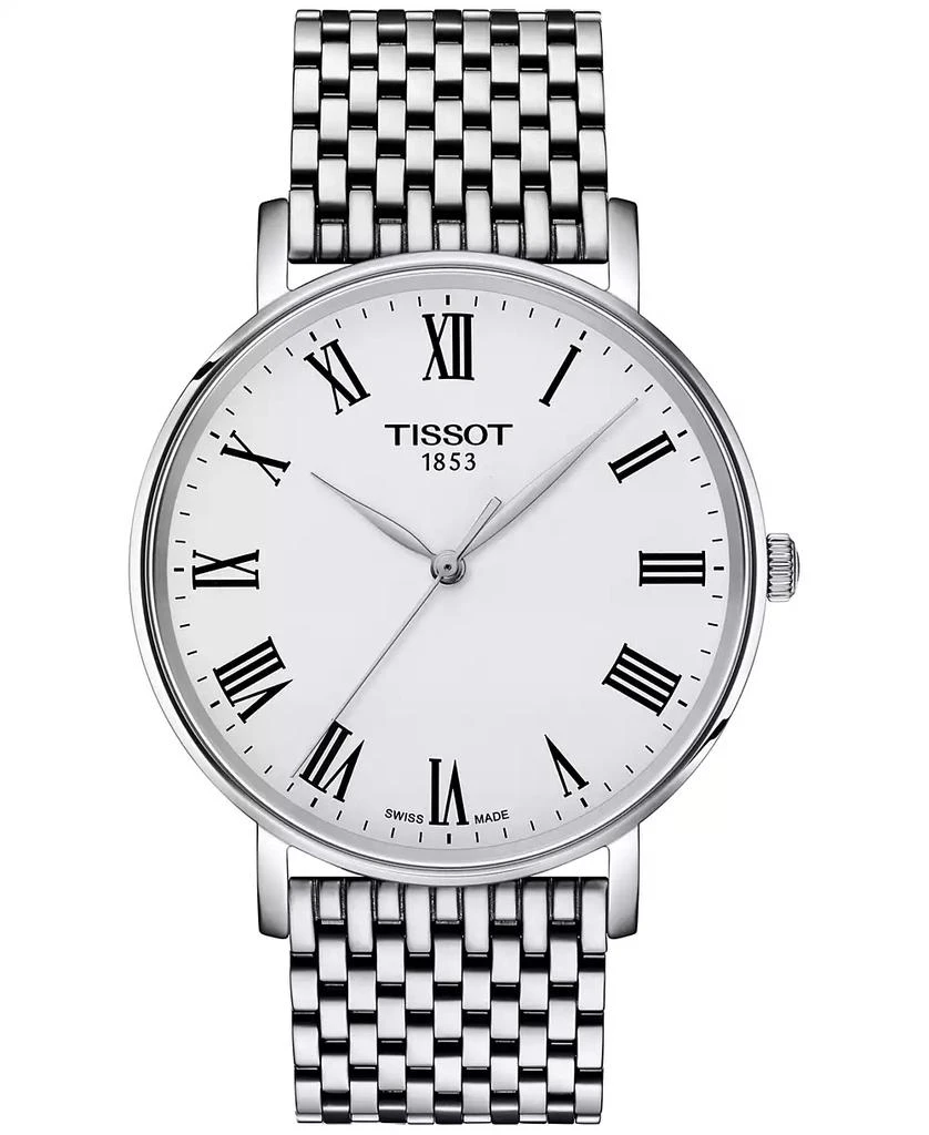 商品Tissot|Men's Swiss Everytime Stainless Steel Bracelet Watch 40mm,价格¥2061,第1张图片