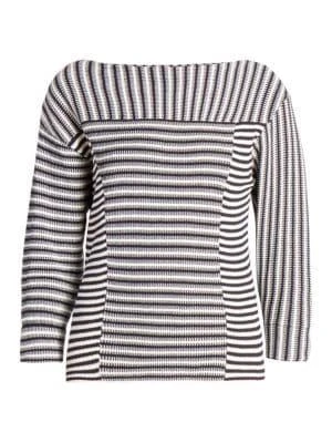 商品Chloé|Mariniere Striped Knit Pullover Top,价格¥3589,第5张图片详细描述