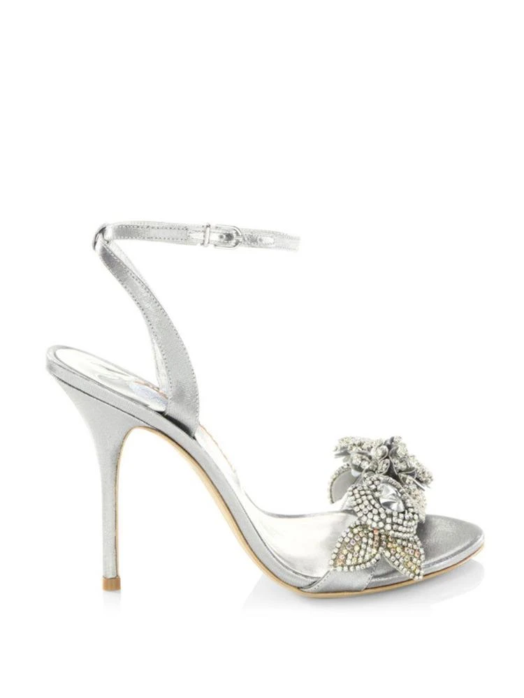 商品Sophia Webster|Lilico Crystal-Embellished Metallic Ankle-Strap Sandals,价格¥3019,第5张图片详细描述