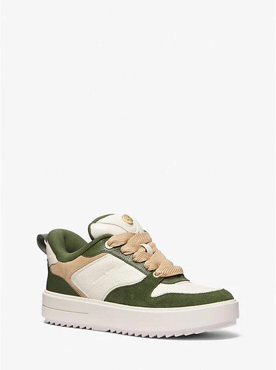 商品Michael Kors|Rumi Color-Block Leather Platform Sneaker,价格¥445,第1张图片