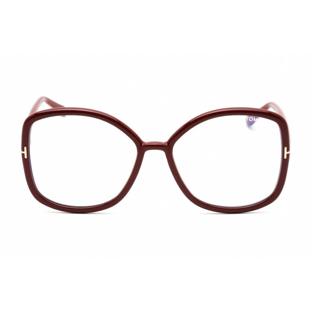 商品Tom Ford|Tom Ford Women's Eyeglasses - Full Rim Oversized Burgundy Plastic Frame | FT5845-B 074,价格¥728,第2张图片详细描述