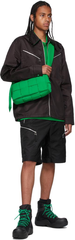 Black & Green Puddle Bomber Boots商品第6张图片规格展示