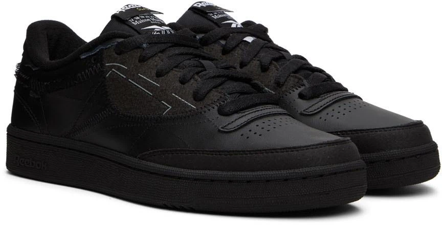商品MAISON MARGIELA|Black Reebok Edition Club C 'Memory Of Shoes' Sneakers,价格¥964,第4张图片详细描述