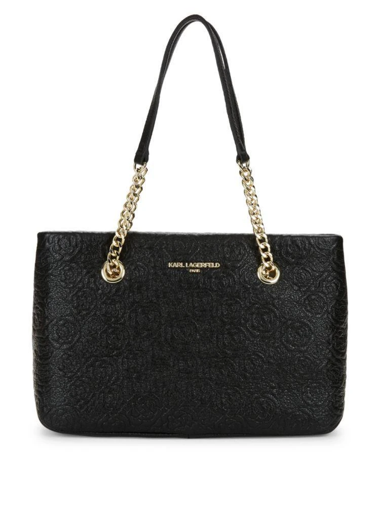 商品Karl Lagerfeld Paris|Quilted Leather Tote Bag,价格¥747,第5张图片详细描述