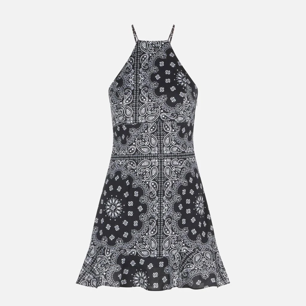 商品Mc2 Saint Barth|Black Bandanna Print Slip Dress Avrill,价格¥1711,第4张图片详细描述