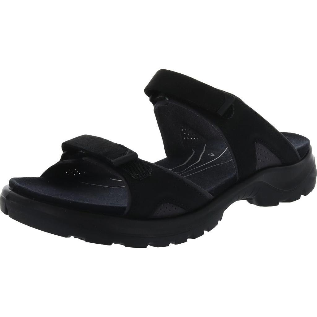 商品ECCO|ECCO Womens Yucatan 2.0 Leather Slip On Wedge Sandals,价格¥324,第1张图片