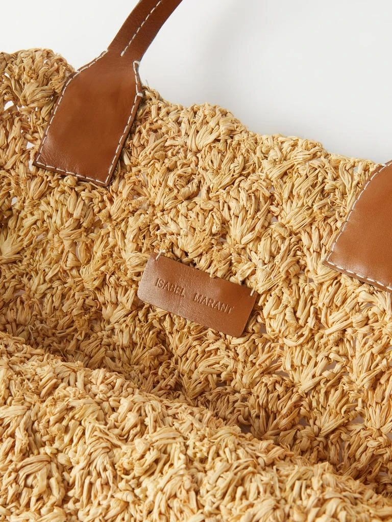 商品Isabel Marant|Coiba leather-trimmed raffia tote bag,价格¥3569,第5张图片详细描述