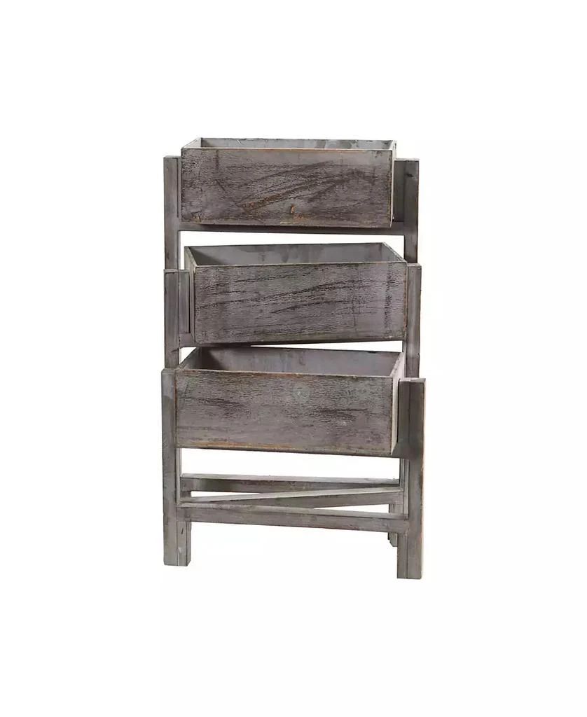 3.5-Ft. Gray Washed Expandable Decorative Planter 商品