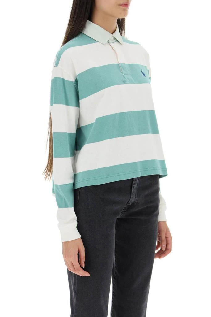 商品Ralph Lauren|CROPPED STRIPED POLO SHIRT,价格¥776,第3张图片详细描述