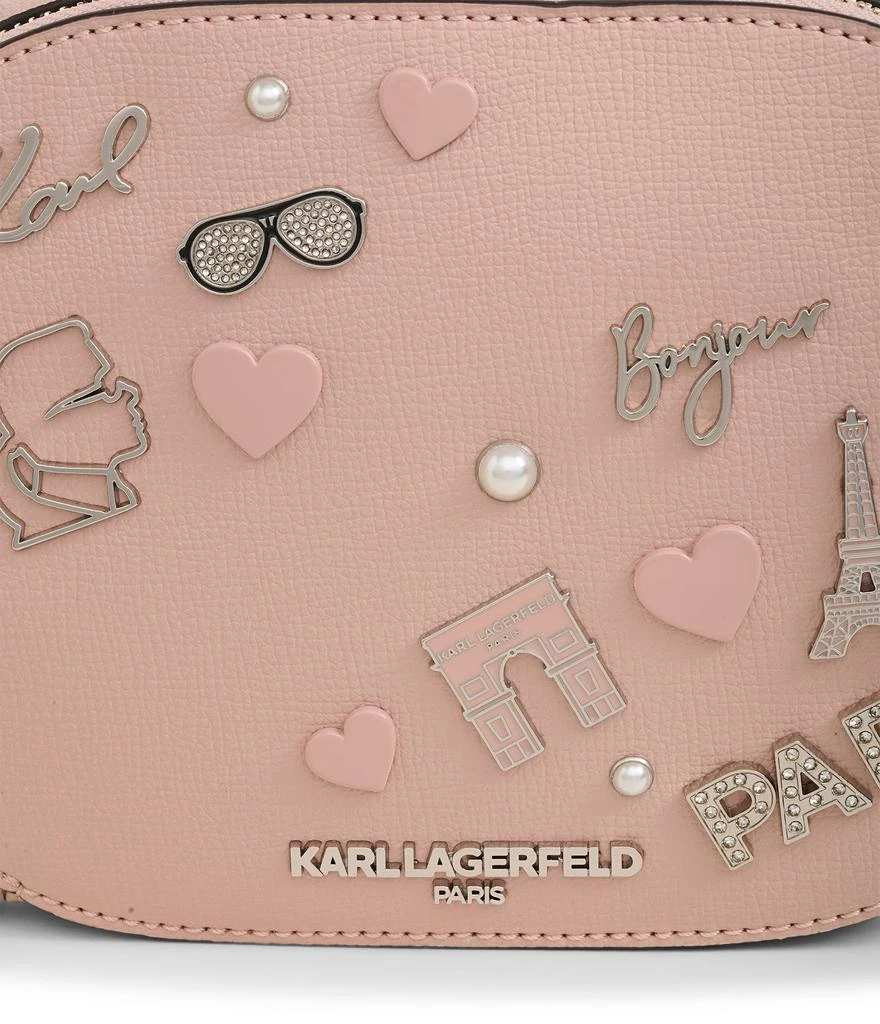 商品Karl Lagerfeld Paris|MAYBELLE CATE PINS OVAL CROSSBODY,价格¥760,第3张图片详细描述