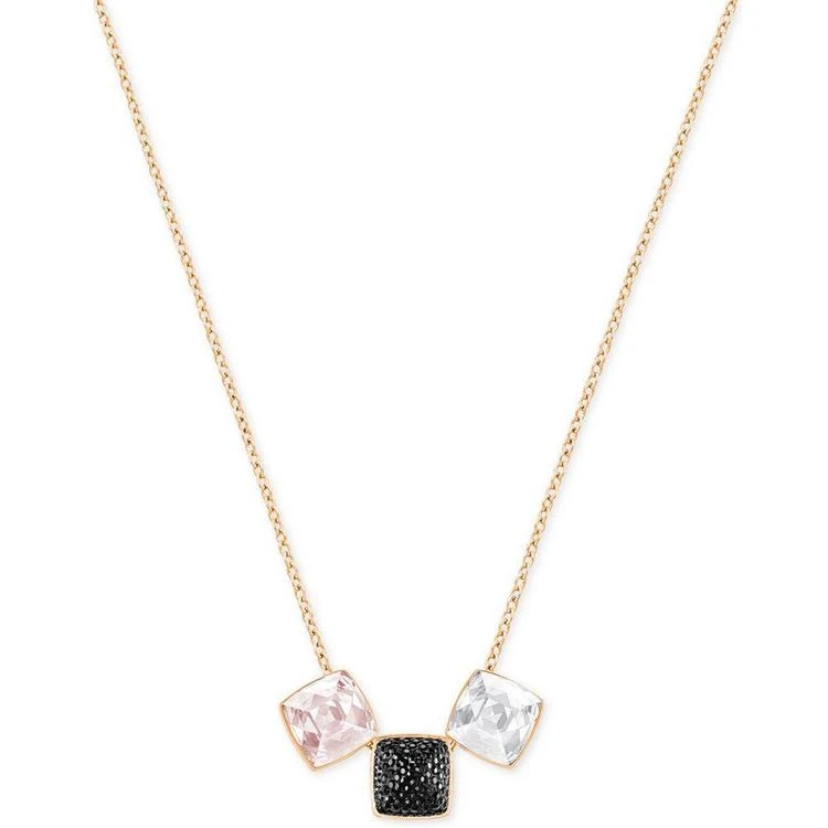 商品Swarovski|Rose Gold-Tone Multi-Crystal Pendant Necklace,价格¥958,第1张图片