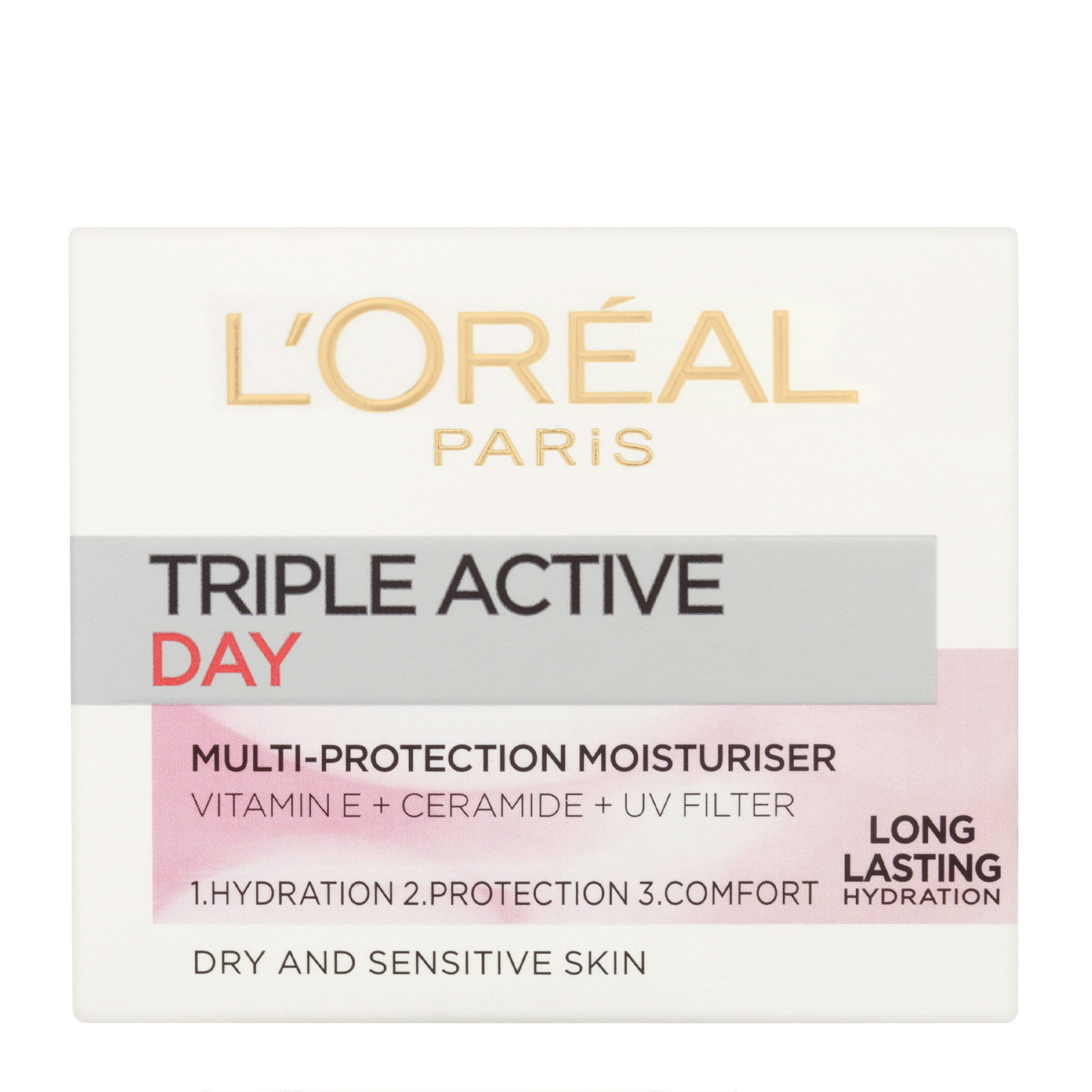 L'Oréal Paris 欧莱雅 三重活力保湿防护日霜 干性/敏感性肌肤 50ml商品第3张图片规格展示