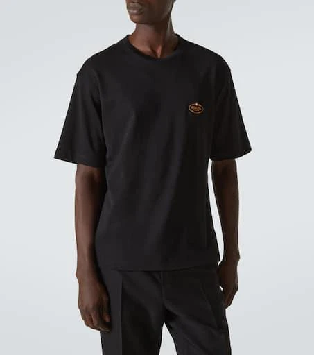 商品Prada|棉质平纹针织T恤,价格¥10325,第3张图片详细描述