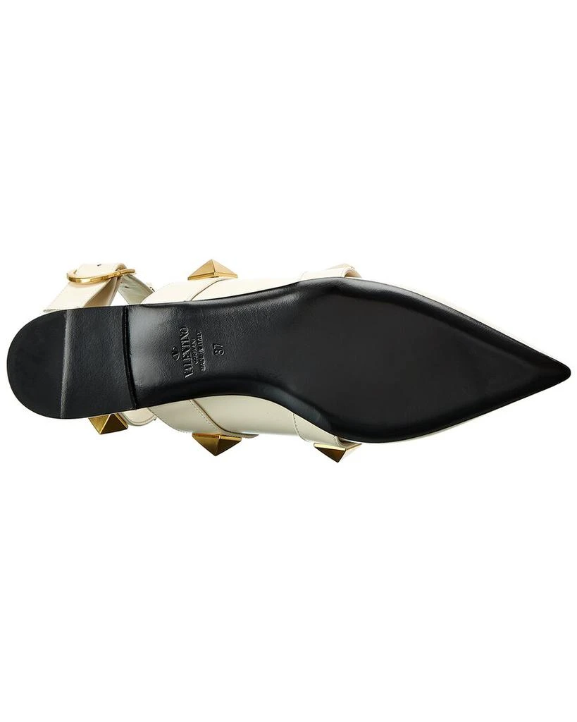 商品Valentino|Valentino Roman Stud Leather Ankle Strap Flat,价格¥4781,第1张图片详细描述