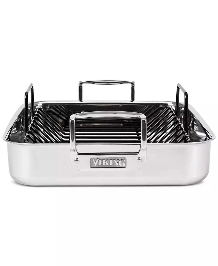 3-Ply Stainless Steel Roasting Pan with Nonstick Rack 商品