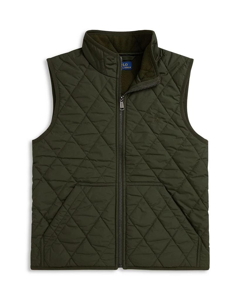 商品Ralph Lauren|Boys' Fleece Lined Quilted Vest - Big Kid, Little Kid,价格¥722,第4张图片详细描述