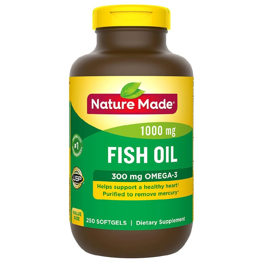 商品Nature Made|Fish Oil 1000 mg Softgels,价格¥205,第1张图片