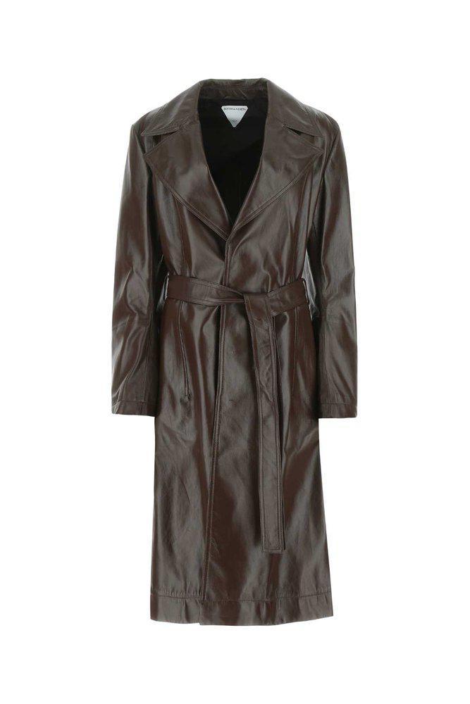 商品Bottega Veneta|Bottega Veneta Shiny Leather Coat,价格¥24173,第1张图片