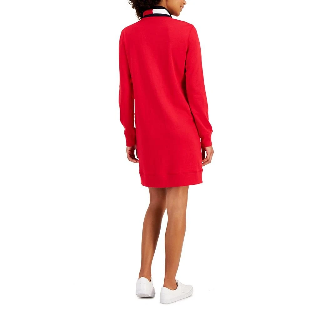 商品Tommy Hilfiger|Women's Logo Funnel-Neck Sweatshirt Dress,价格¥602,第2张图片详细描述