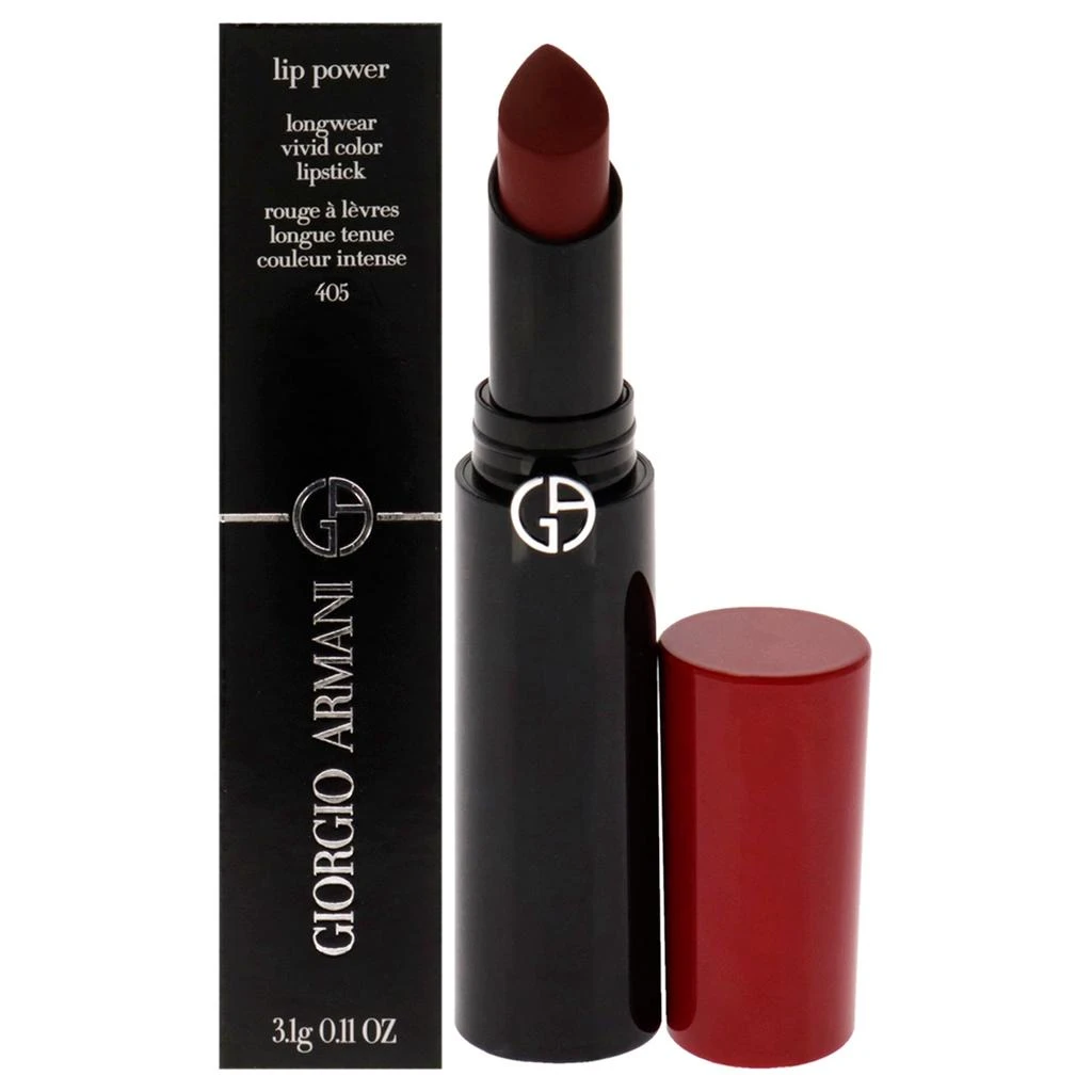 商品Giorgio Armani|Lip Power Longwear Vivid Color Lipstick - 405 Sultan by  for Women - 0.11 oz Lipstick,价格¥520,第1张图片