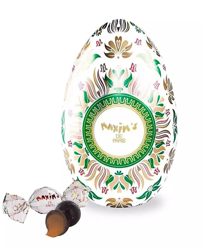 商品Maxim's De Paris|White Egg Tin Dark Chocolate Gift, 2.8 oz,价格¥218,第1张图片