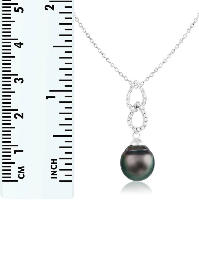 商品Splendid Pearls|9-10mm Tahitian Pearl Pendant Necklace,价格¥750,第3张图片详细描述