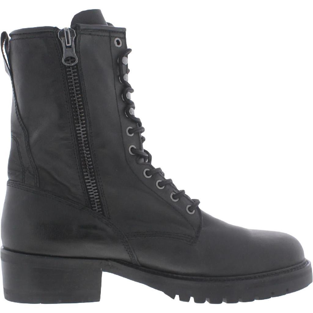 商品Steve Madden|Steve Madden Mens Rockey Leather Lugged Sole Combat & Lace-up Boots,价格¥459,第4张图片详细描述