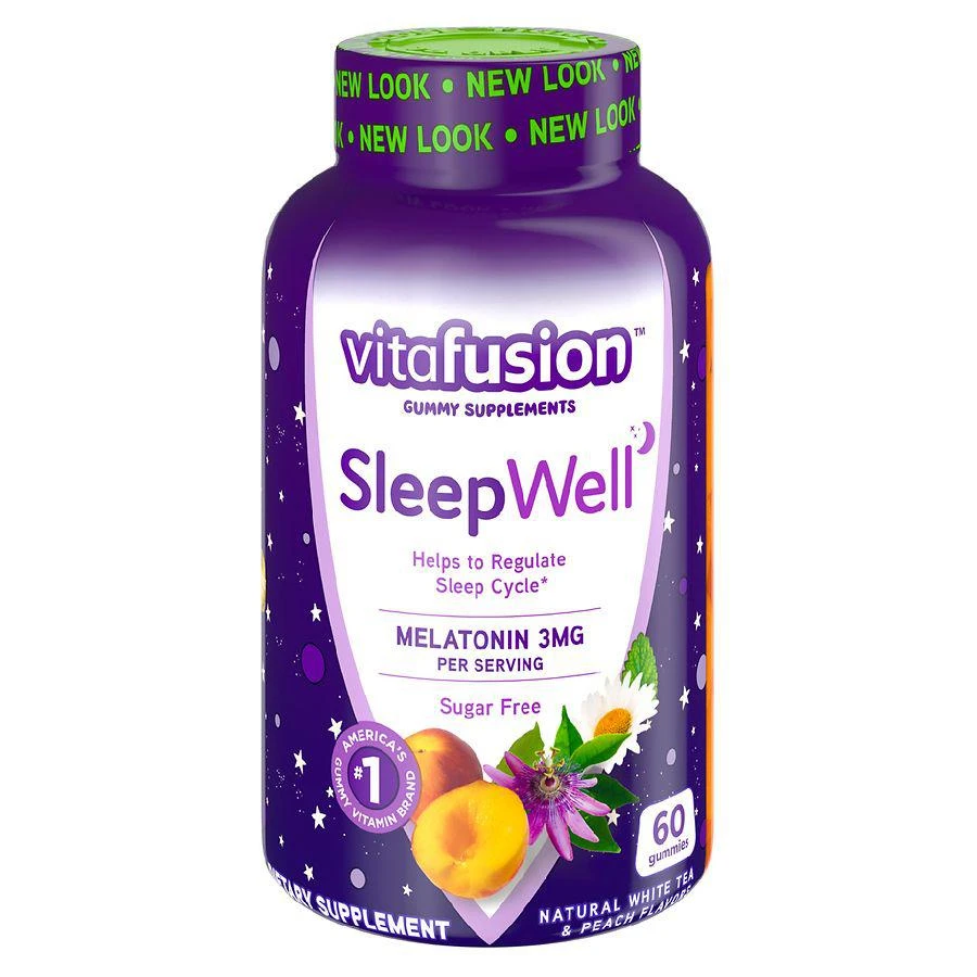商品Vitafusion|Sleep Well Gummy Vitamins White Tea with Passion Fruit Flavors,价格¥74,第1张图片