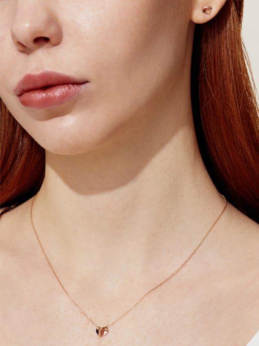 商品hyeres-lor|Petitlor 14K Heart Necklace (PG) HL4N12406P4420,价格¥2443,第5张图片详细描述