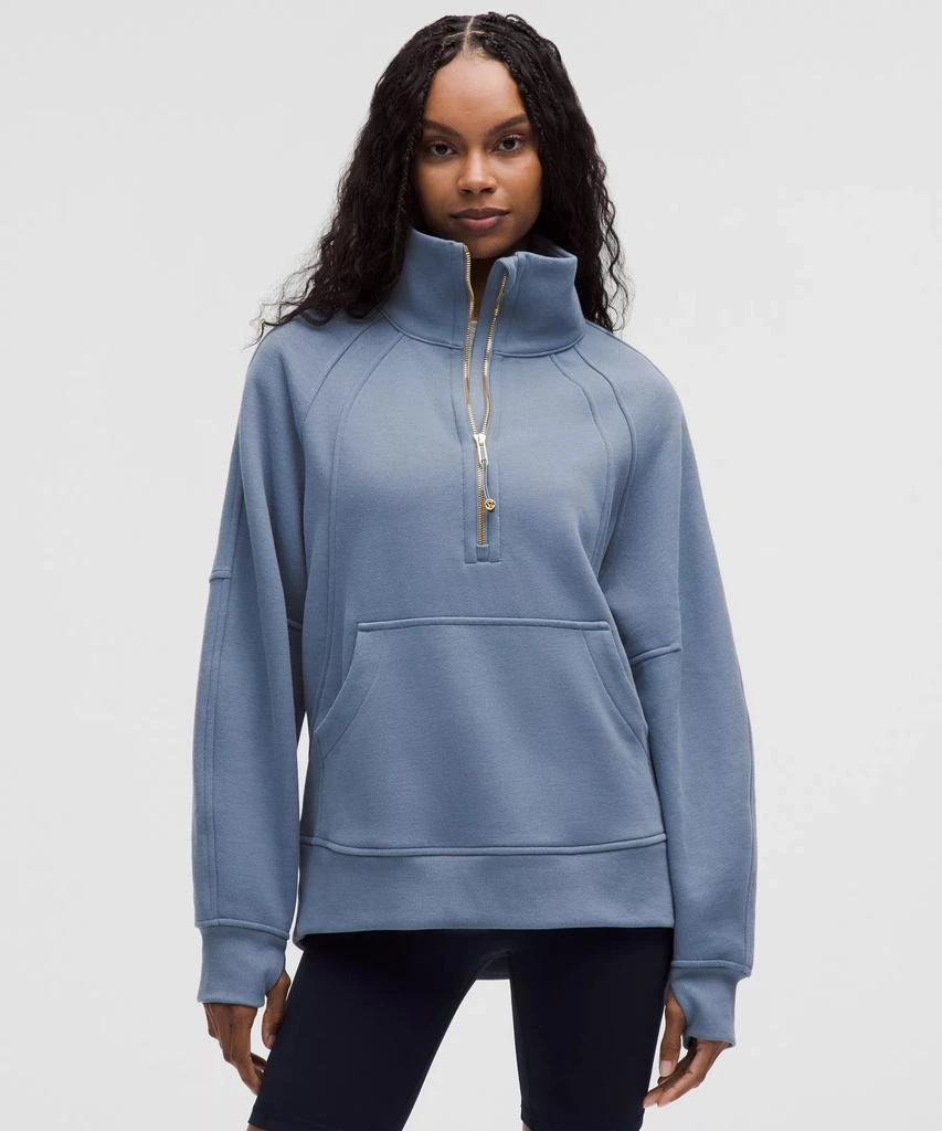 Scuba Oversized Funnel-Neck Half Zip *Long 商品