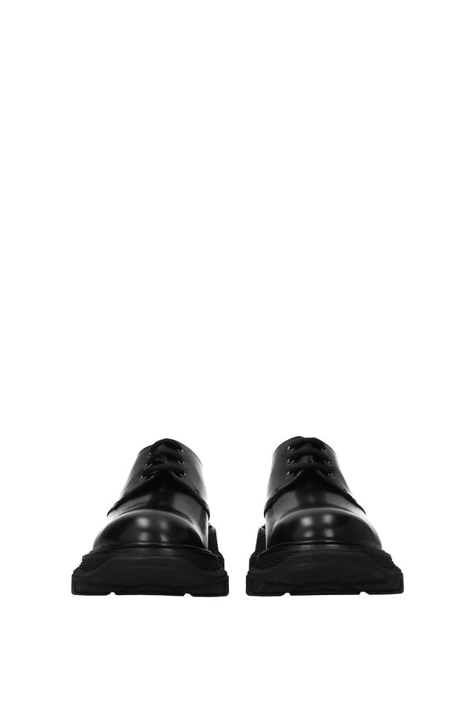 商品Alexander McQueen|Lace up and Monkstrap Leather Black,价格¥3579,第3张图片详细描述