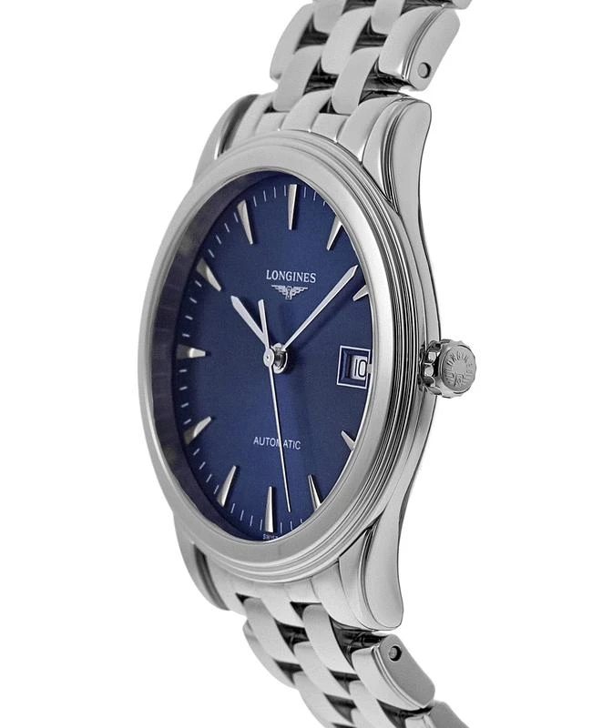 商品Longines|Longines Flagship Automatic Blue Dial Stainless Steel Men's Watch L4.984.4.92.6,价格¥8043,第3张图片详细描述