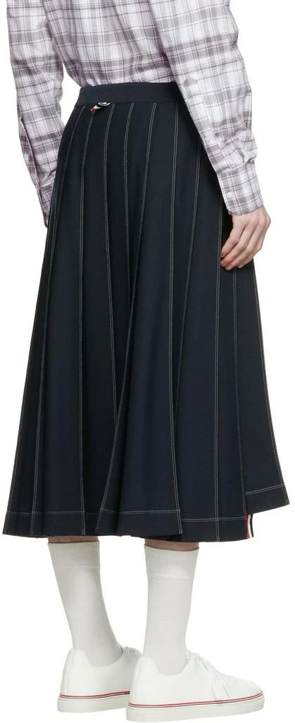 商品Thom Browne|海军蓝羊毛半身裙,价格¥24269,第3张图片详细描述