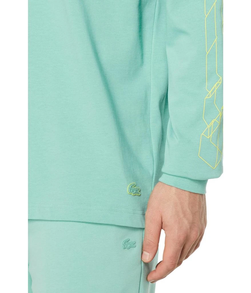 商品Lacoste|Long Sleeve Loose Fit Graphic T-Shirt,价格¥421,第3张图片详细描述