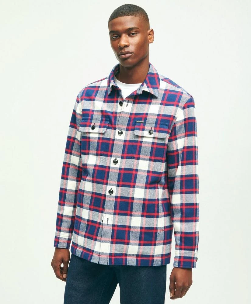 商品Brooks Brothers|Cotton Teddy Fleece Lined Shirt Jacket,价格¥1171,第2张图片详细描述