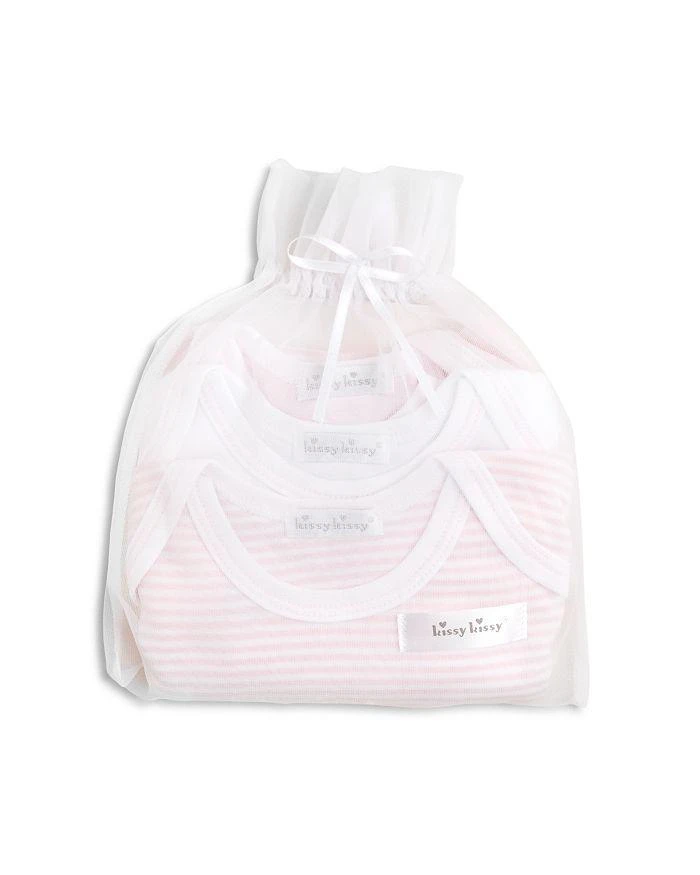 商品Kissy Kissy|Girls' Stripe & Solid Bodysuit, 3 Pack - Baby,价格¥502,第2张图片详细描述
