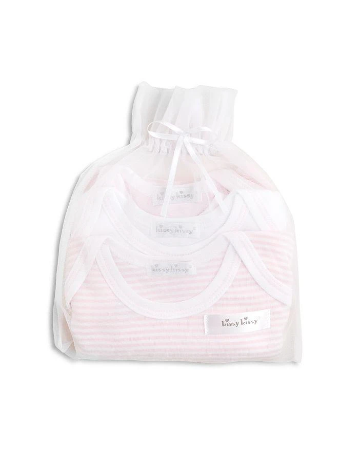 商品Kissy Kissy|Girls' Stripe & Solid Bodysuit, 3 Pack - Baby,价格¥524,第2张图片详细描述