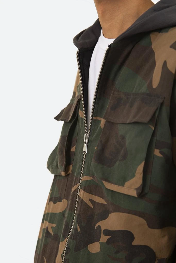 Camo Hooded Zip Up - Woodland Camo 商品
