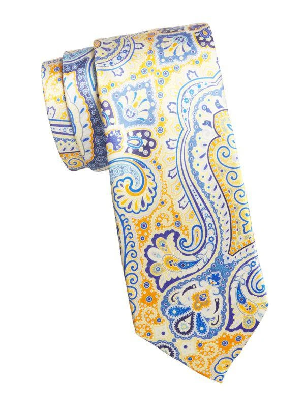 商品Robert Graham|Paisley Print Silk Tie,价格¥237,第1张图片