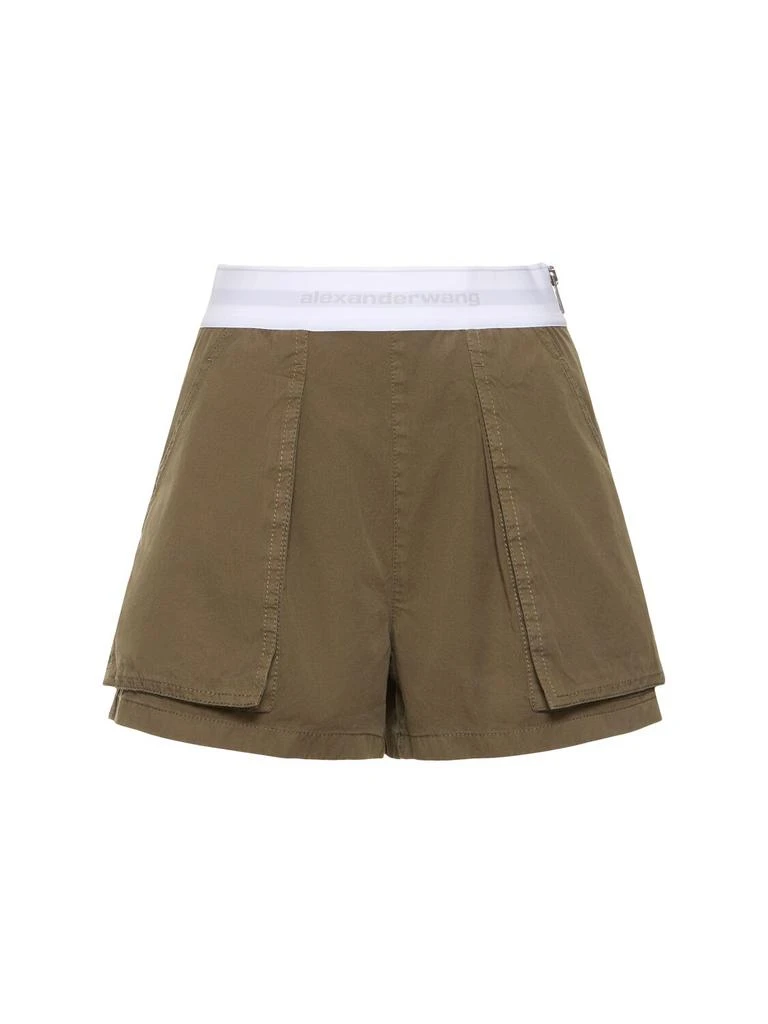 商品Alexander Wang|High Waist Cotton Cargo Shorts,价格¥1892,第1张图片