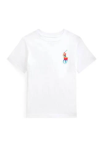 商品Ralph Lauren|Polo Ralph Lauren Kids White Big Pony Cotton Jersey T-Shirt, Size 5Y,价格¥90,第1张图片