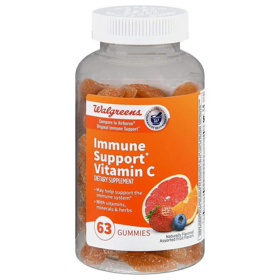 商品Walgreens|Immune Support Vitamin C Gummies,价格¥148,第1张图片