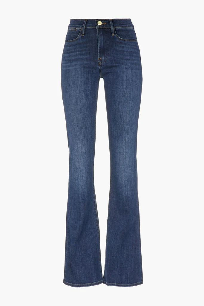 商品FRAME|Le High Flare faded high-rise flared jeans,价格¥567,第1张图片