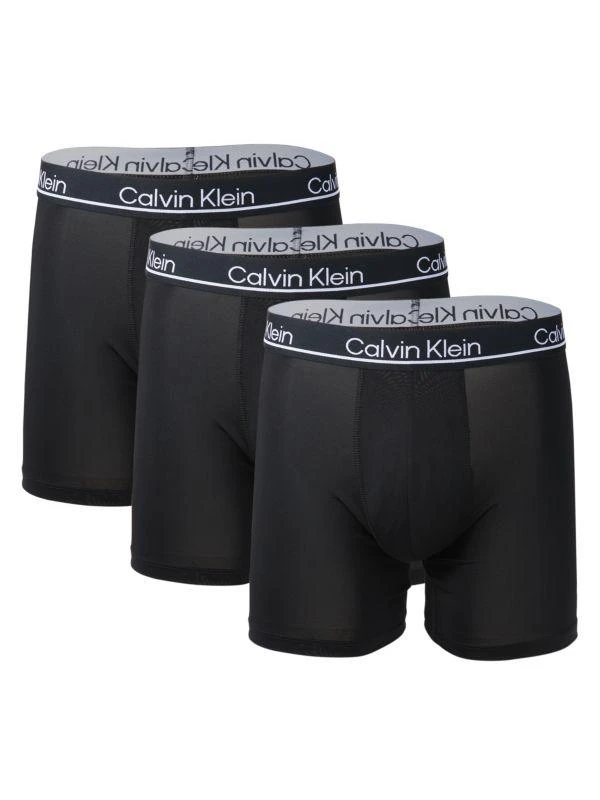 商品Calvin Klein|3-Pack Logo Boxer Briefs,价格¥121,第1张图片