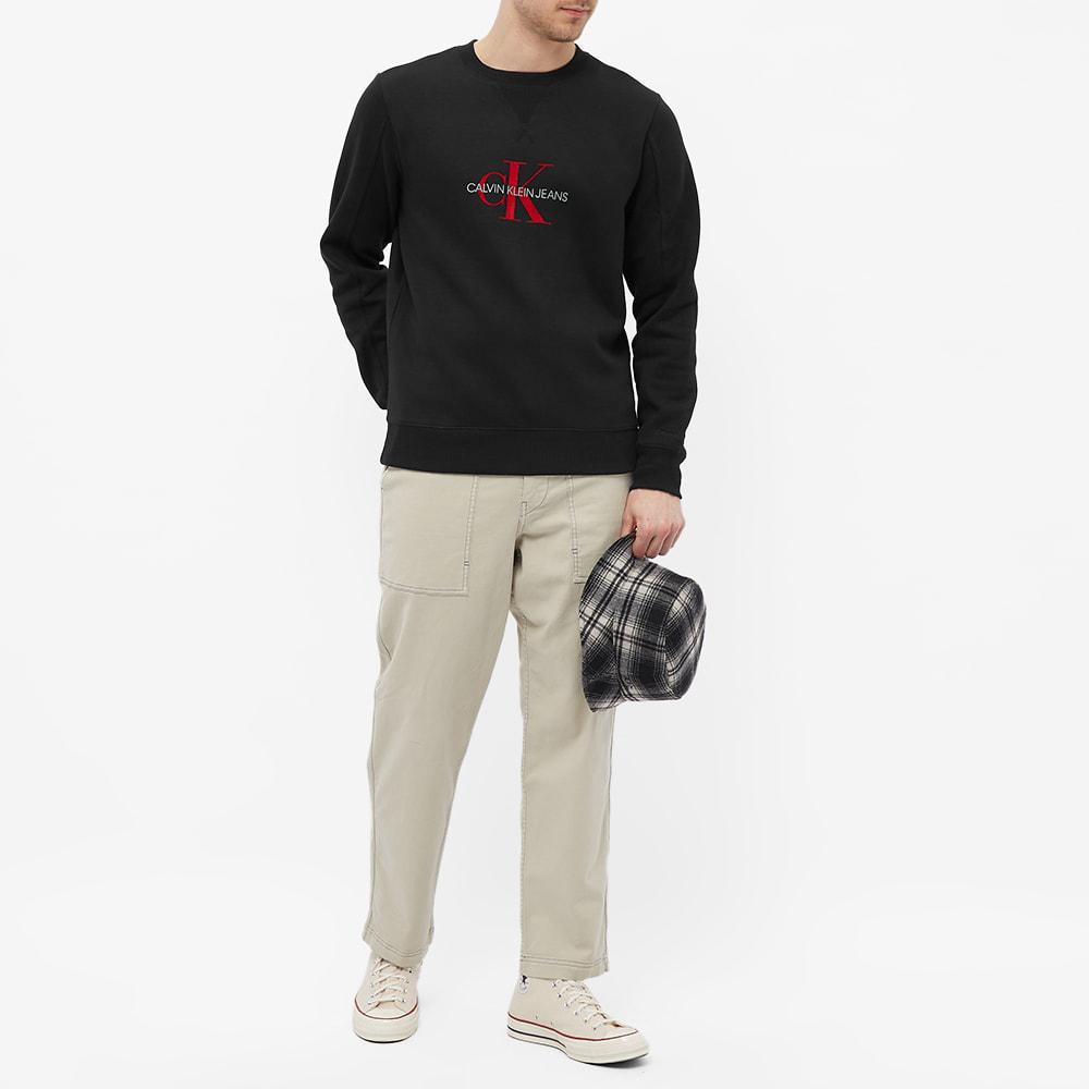 Calvin Klein Archival Monogram Flock Crew Sweat商品第6张图片规格展示