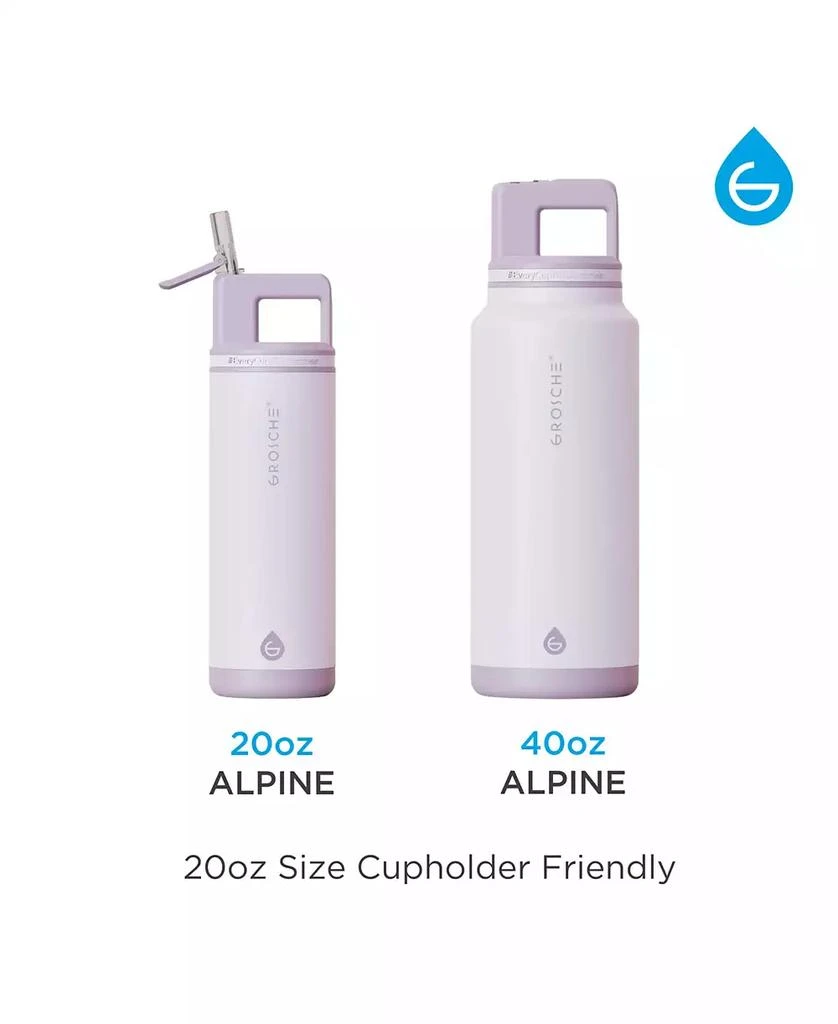 Alpine Flip 'N Sip Insulated, Leakproof Water Bottle with Straw, 20 OZ, 2pk 商品