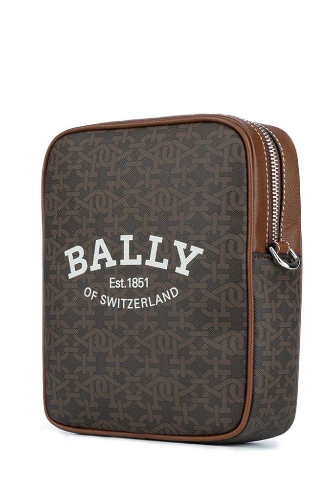 商品Bally|Bally Logo-Printed Zip-Up Shoulder Bag,价格¥3707,第3张图片详细描述