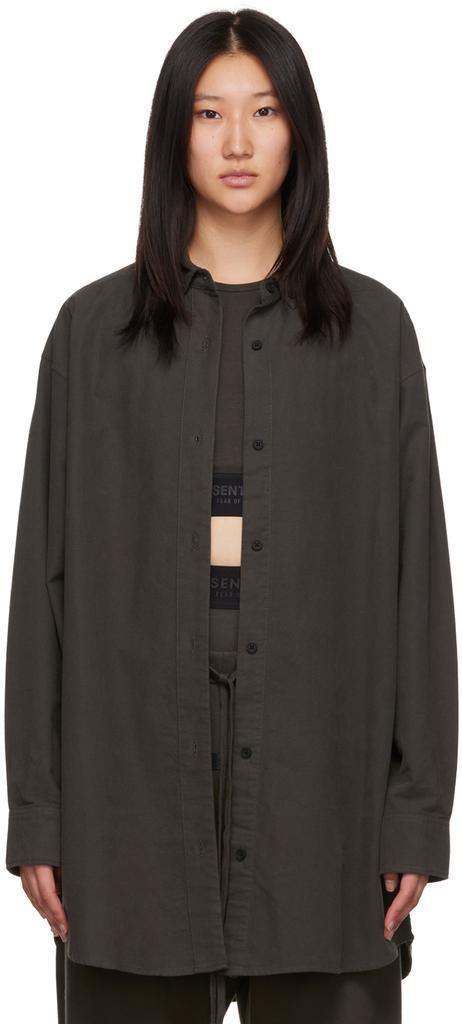 商品Essentials|Gray Buttoned Shirt,价格¥700,第1张图片